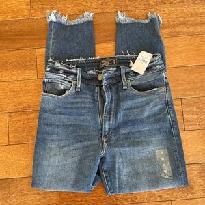 Abercrombie & Fitch Distressed Blue Skinny Jeans